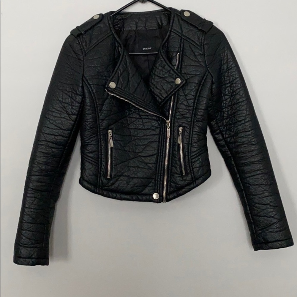 Studio F Women’s Faux Leather Jacket